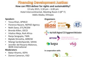 Financing Development Justice: How can FfD3 deliver for rights and sustainability?